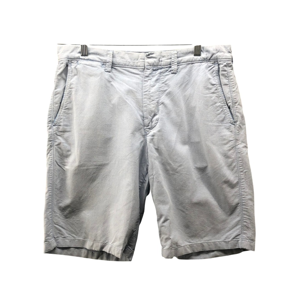 J. Crew 10.5" Lightweight Chino Shorts Mens 32 Light Blue Cotton‎ Flat Front